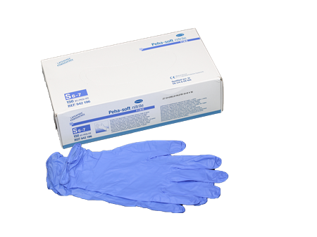 Nitril-Handschuhe Blau, Größe: M, puderfrei 100Stk