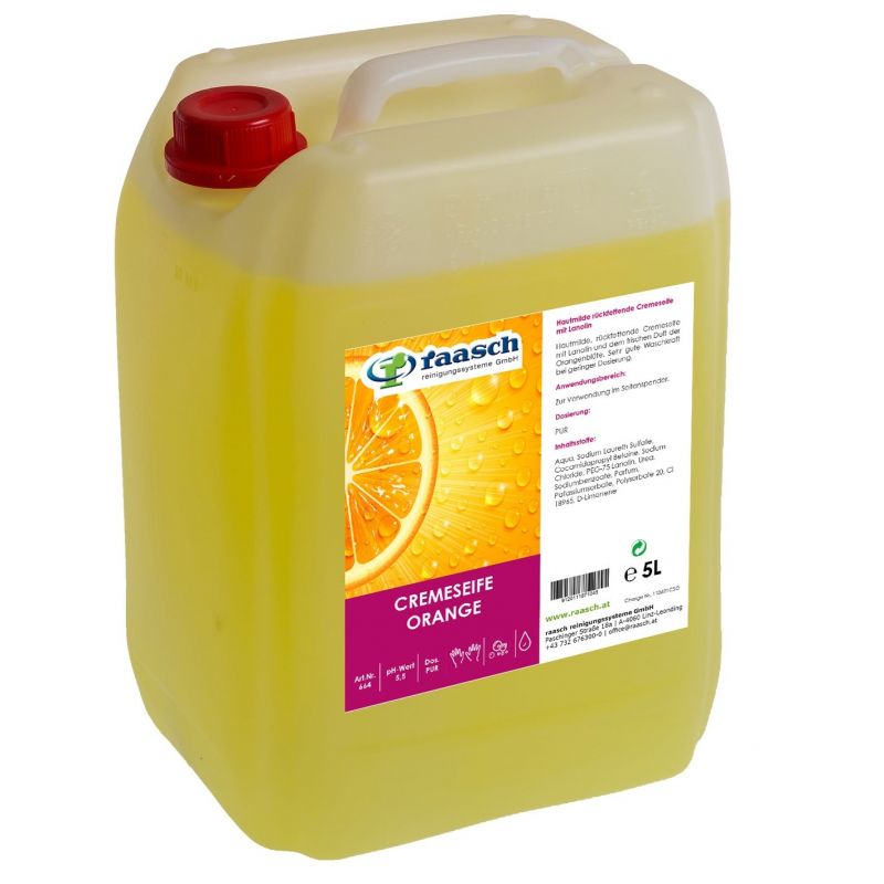 Cremeseife Orange 5 L